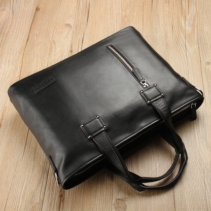 Men's Handbag Genuine Cowhide Leather Handbag Computer Bag Men's Business Briefcase 