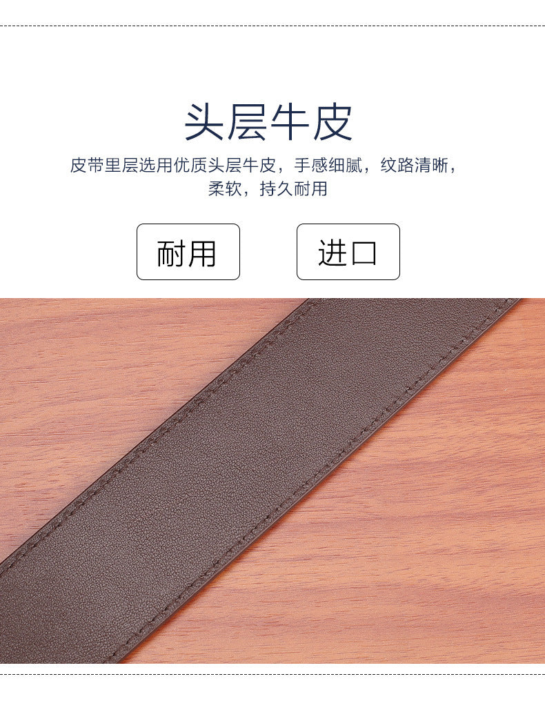 Thai Siamese Crocodile Skin Belt Men's Genuine Leather Business Casual Men's Belt Gift Present 