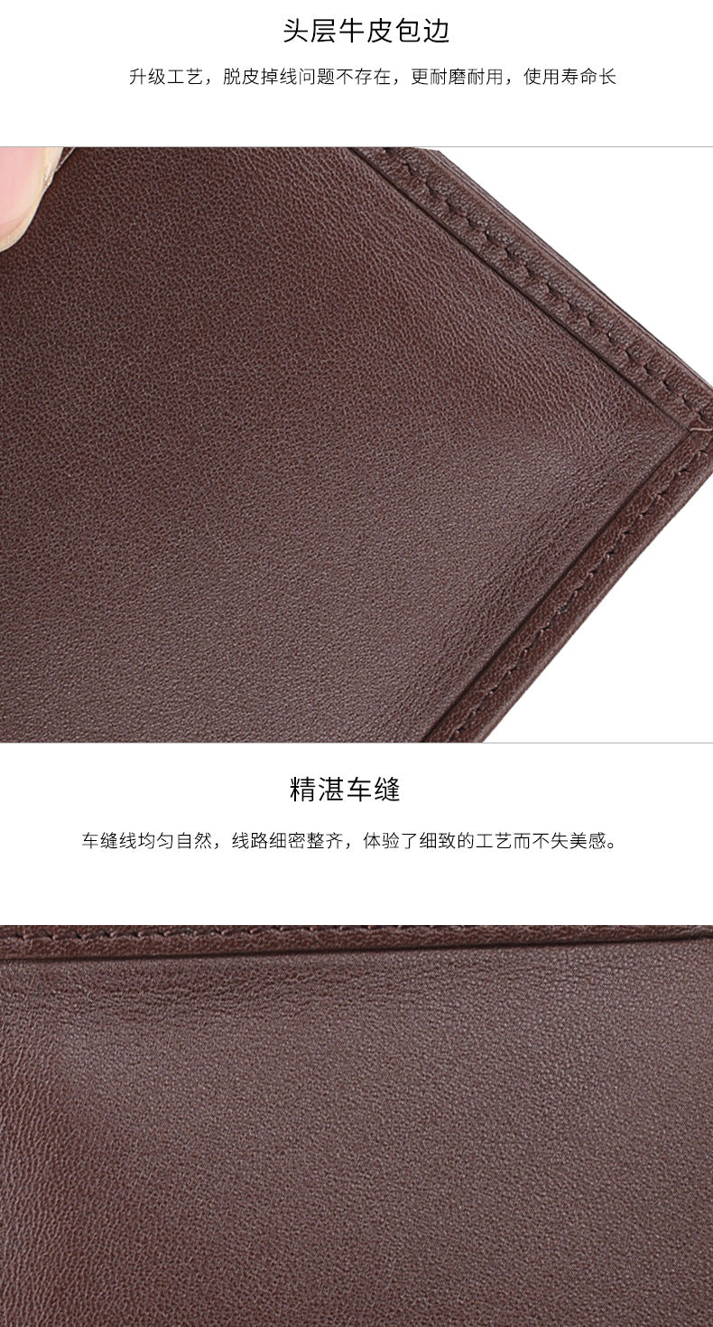 New Crocodile Skin Short Wallet Men's Wallet Genuine Leather Card Holder Business Casual High Quality Wallet 