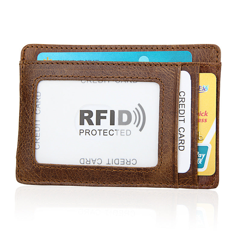 メンズ財布 rfid カードバッグ レトロ 男性用ウォレット