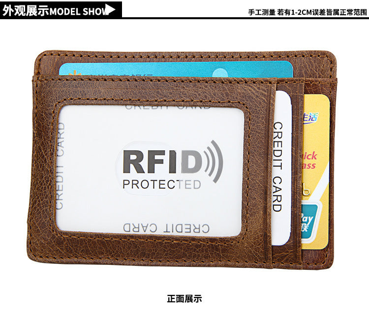 メンズ財布 rfid カードバッグ レトロ 男性用ウォレット