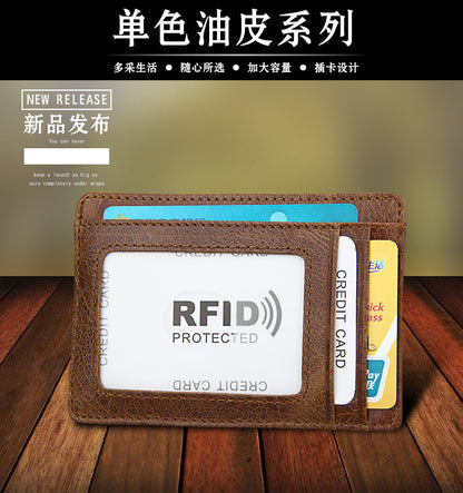 メンズ財布 rfid カードバッグ レトロ 男性用ウォレット