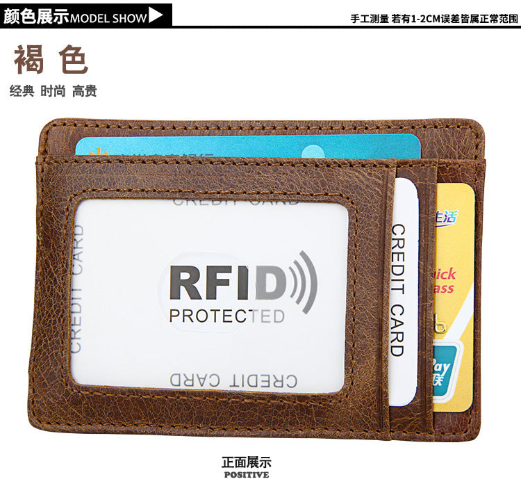 メンズ財布 rfid カードバッグ レトロ 男性用ウォレット