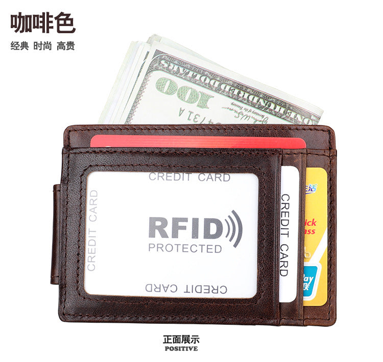 メンズ財布 rfid カードバッグ レトロ 男性用ウォレット