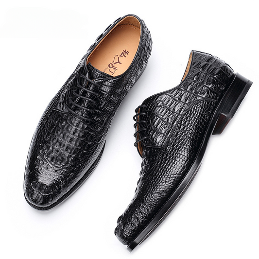 Crocodile leather genuine leather men's leather shoes business formal men's shoes 