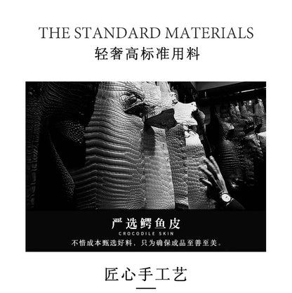 メンズショルダーバッグ  ワニ皮  本革  多機能 大容量  カジュアル ビジネス用 斜めがけバッグ