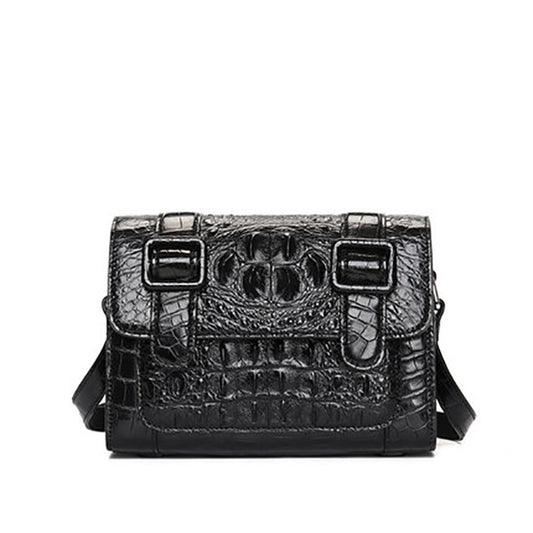 Fashionable crocodile leather casual shoulder bag for women