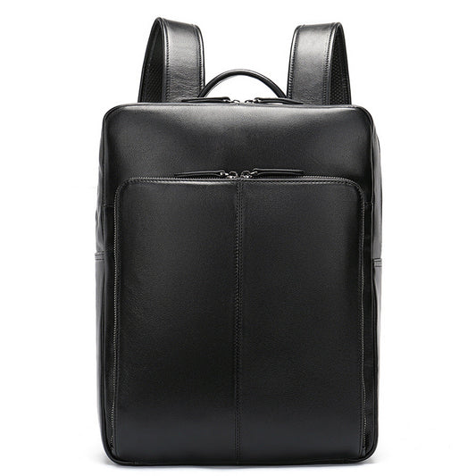 Men's backpack cowhide genuine leather business business trip off-road travel computer bag 