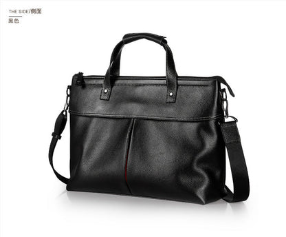 Men's Handbag Genuine Cowhide Leather High Quality Casual Computer Bag Men's Briefcase 