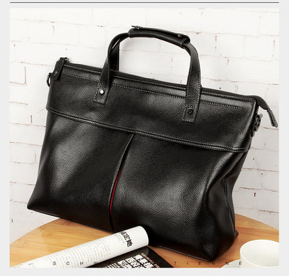 Men's Handbag Genuine Cowhide Leather High Quality Casual Computer Bag Men's Briefcase 