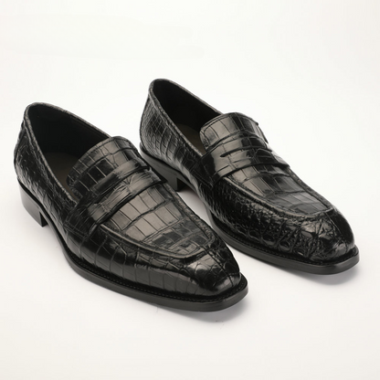 Crocodile Skin Men's Leather Shoes Genuine Leather Anti-Slip Business Suit Formal Men's Shoes 