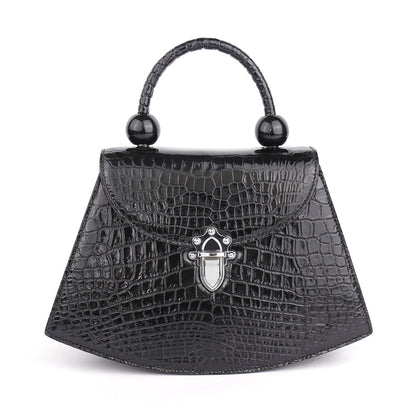 Crocodile skin diagonal shoulder bag women genuine leather shoulder bag handbag