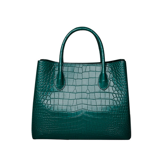 Crocodile skin women's bag genuine leather bag fashion trends women's bag large capacity handbag