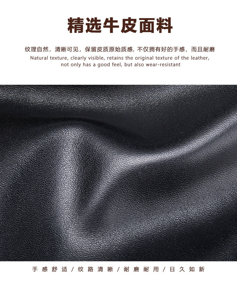 Men's wallet clutch bag made of cowhide genuine leather Korean fashion business soft leather large capacity wrist bag 