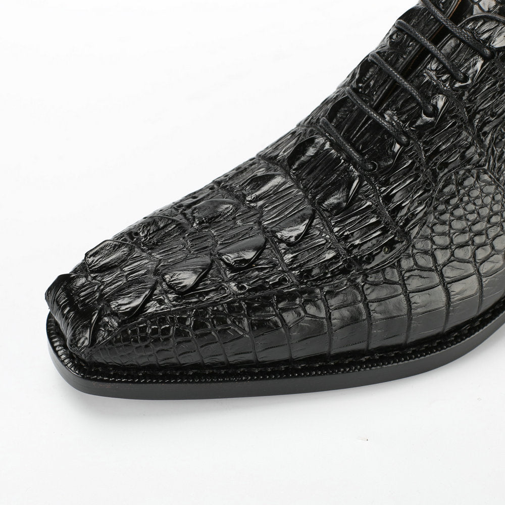 Crocodile skin men's leather shoes genuine leather high quality luxury wedding business formal suit shoes 