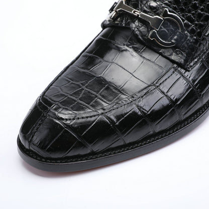 New Crocodile Belly Skin Genuine Leather Men's Business Shoes Formal Casual Men's Leather Shoes 