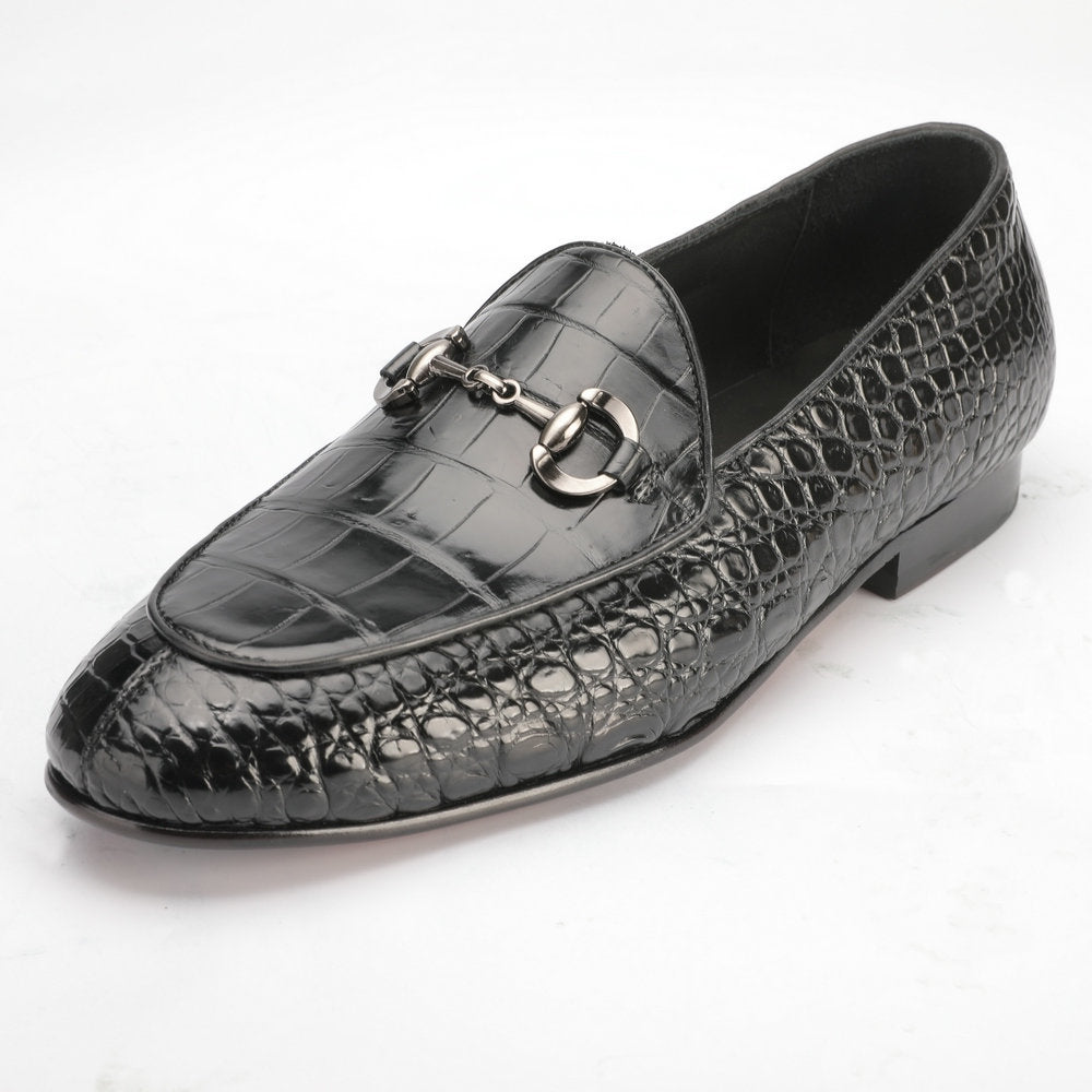 Crocodile Skin Genuine Leather Men's Leather Shoes Casual Business Men Shoes 