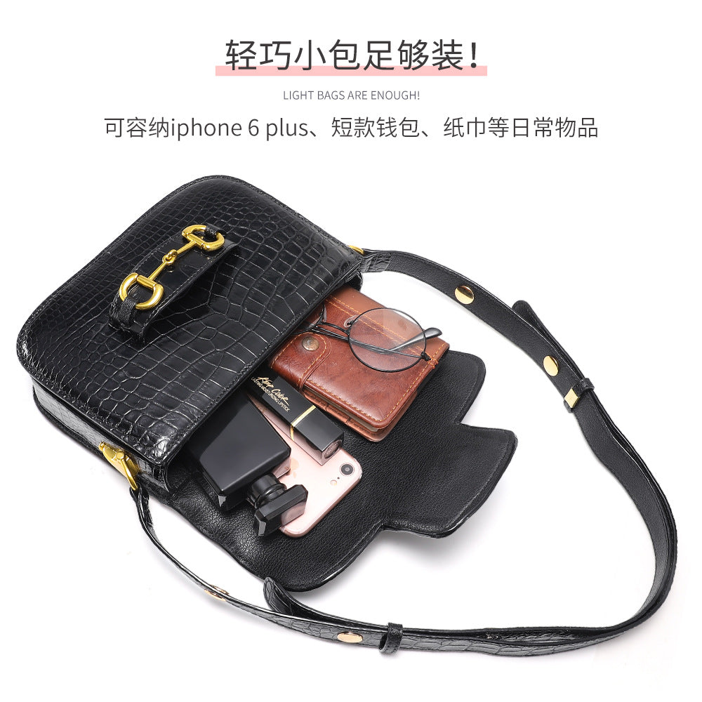 Crocodile leather women bag genuine leather bag ladies shoulder bag fashion trend shoulder bag women