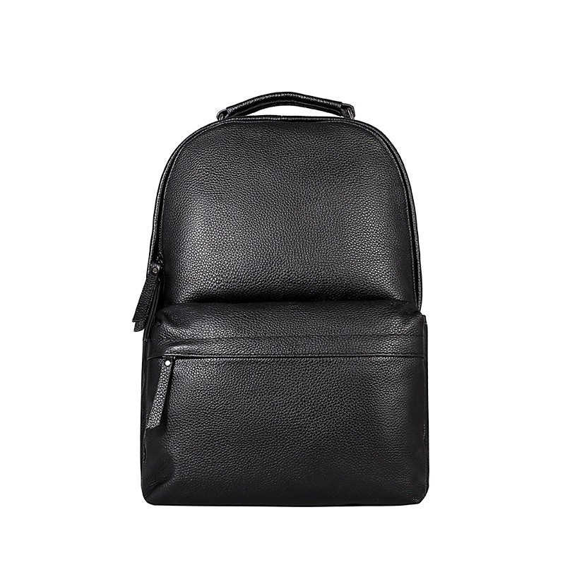 Men's backpack cowhide genuine leather high quality casual travel backpack 