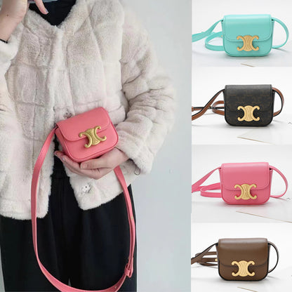 Mini bag Shoulder bag Luxurious genuine leather tofu bag Women's crossbody bag Goes with anything 