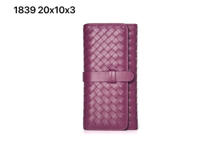 Long Wallet Knitted Women's Wallet Large Capacity Wallet Simple Clutch Bag Fashion Wallet