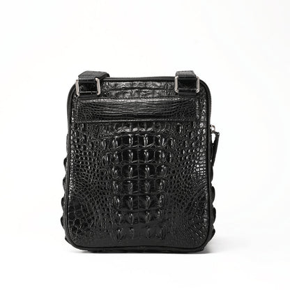 New Crocodile Skin Genuine Leather Men's Shoulder Bag Crossbody Business Commuting Casual Men's Bag 