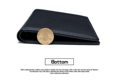 Men's Wallet Genuine Cow Leather Passport Card Holder Business Men's Wallet 