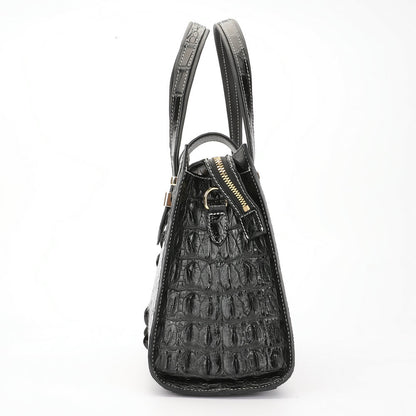 Women's Leather Tote Bag Goes with Anything Siamese Crocodile Skin Shoulder Bag 2way Bag 