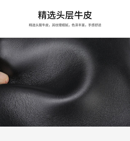 Men's clutch bag Genuine cowhide leather large capacity business casual men's handbag 