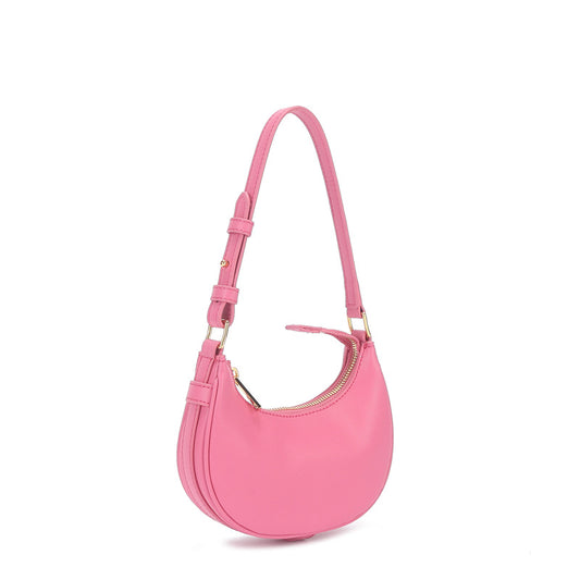 Women's Bag Underarm Bag Stylish Handbag Shoulder Bag Half Moon Bag Genuine Leather Retro