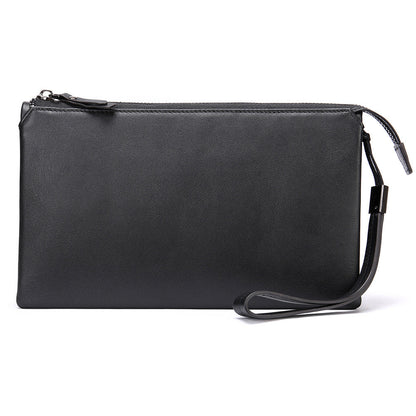 Men's clutch bag Genuine cowhide leather large capacity business casual men's handbag 