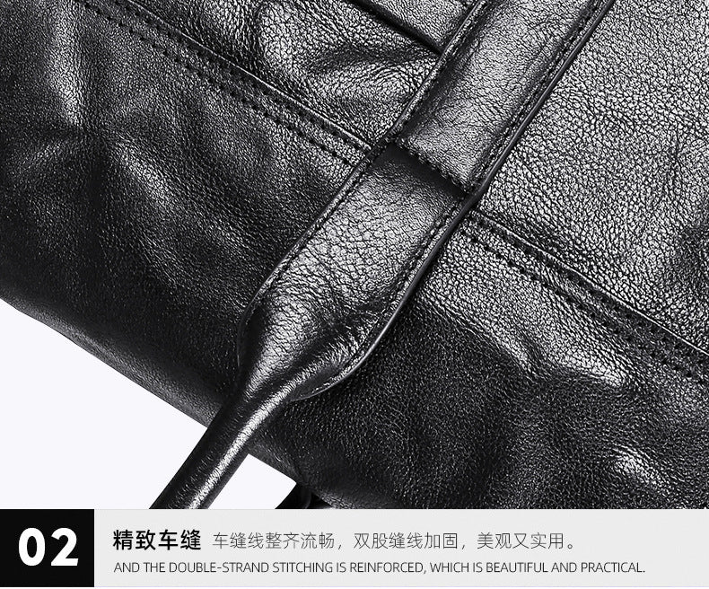 Men's handbag, genuine cowhide leather, high quality, large capacity, briefcase, handbag for men 