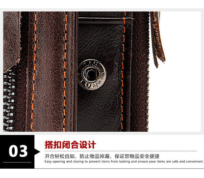 Men's Short Wallet High Quality Retro Men's Card Bag Wallet 