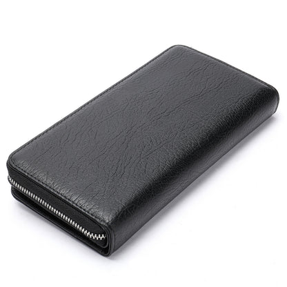 Men's long wallet made of cowhide genuine leather business simple card holder clutch bag men's wallet 