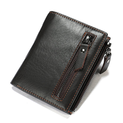 Men's Short Wallet High Quality Retro Men's Card Bag Wallet 