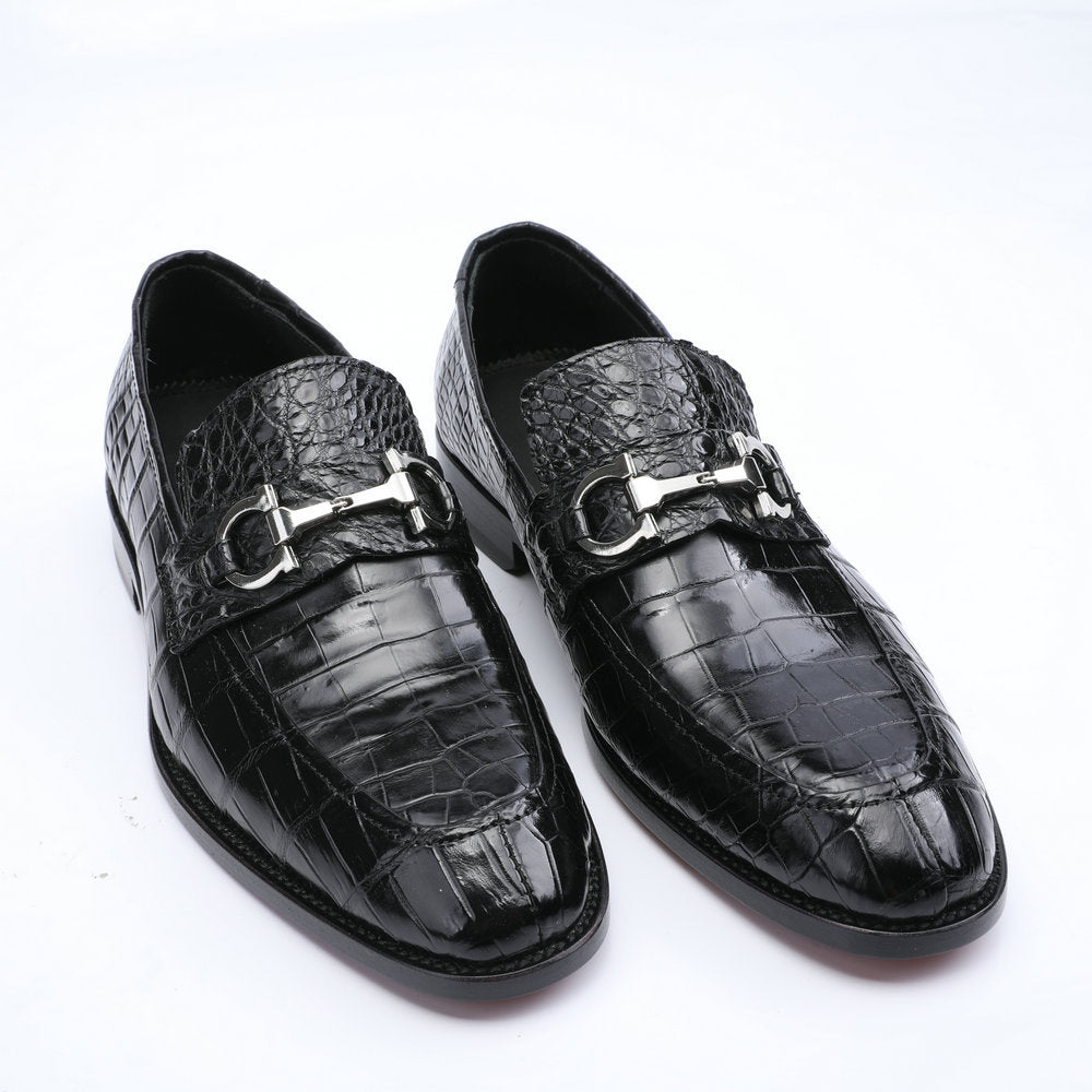 New Crocodile Belly Skin Genuine Leather Men's Business Shoes Formal Casual Men's Leather Shoes 