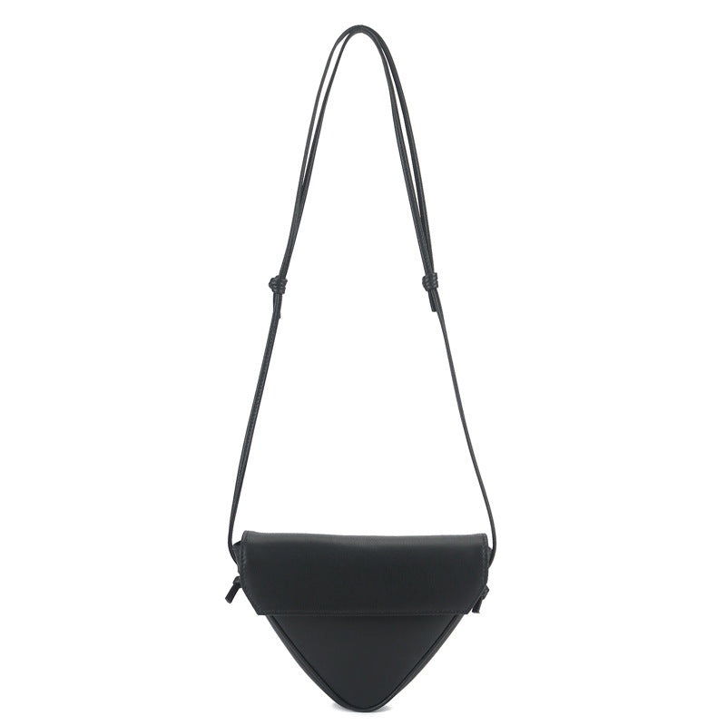 Triangle bag small bag women bag crossbody bag genuine leather retro shoulder bag for women