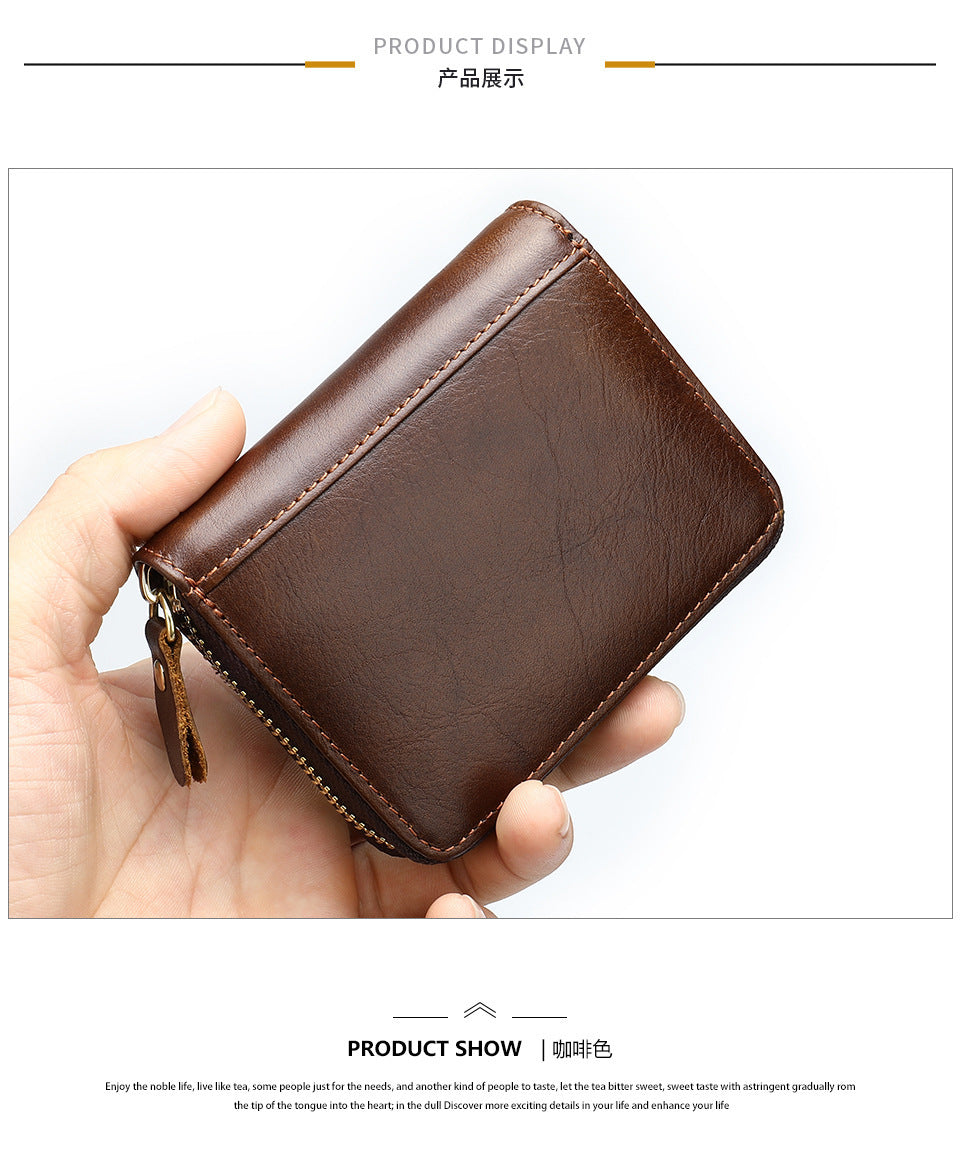 Men's Wallet Coin Purse Card Holder Compact Men's Card Bag Wallet 