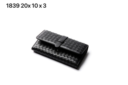 Long Wallet Knitted Women's Wallet Large Capacity Wallet Simple Clutch Bag Fashion Wallet