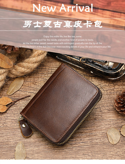 Men's Wallet Coin Purse Card Holder Compact Men's Card Bag Wallet 