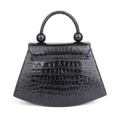 Crocodile skin diagonal shoulder bag women genuine leather shoulder bag handbag