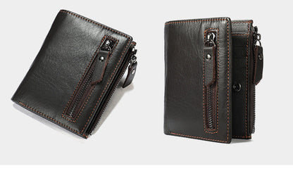 Men's Short Wallet High Quality Retro Men's Card Bag Wallet 