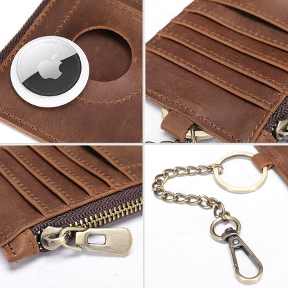 men's wallet airtag positioning retro card holder men's wallet 