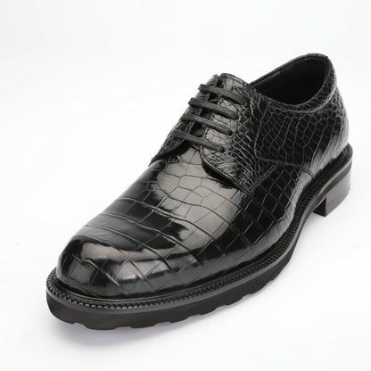 Men's Leather Shoes Genuine Leather Crocodile Belly Skin Anti-slip Wear-resistant Business Shoes Formal Suit Shoes 