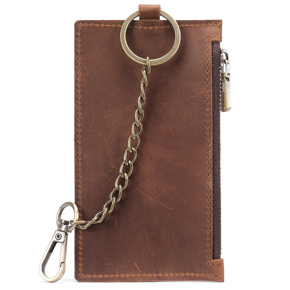 men's wallet airtag positioning retro card holder men's wallet 