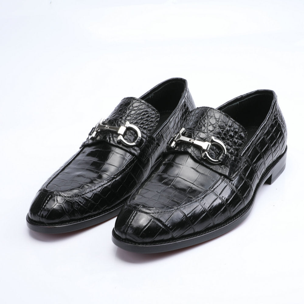 New Crocodile Belly Skin Genuine Leather Men's Business Shoes Formal Casual Men's Leather Shoes 