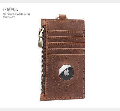 men's wallet airtag positioning retro card holder men's wallet 