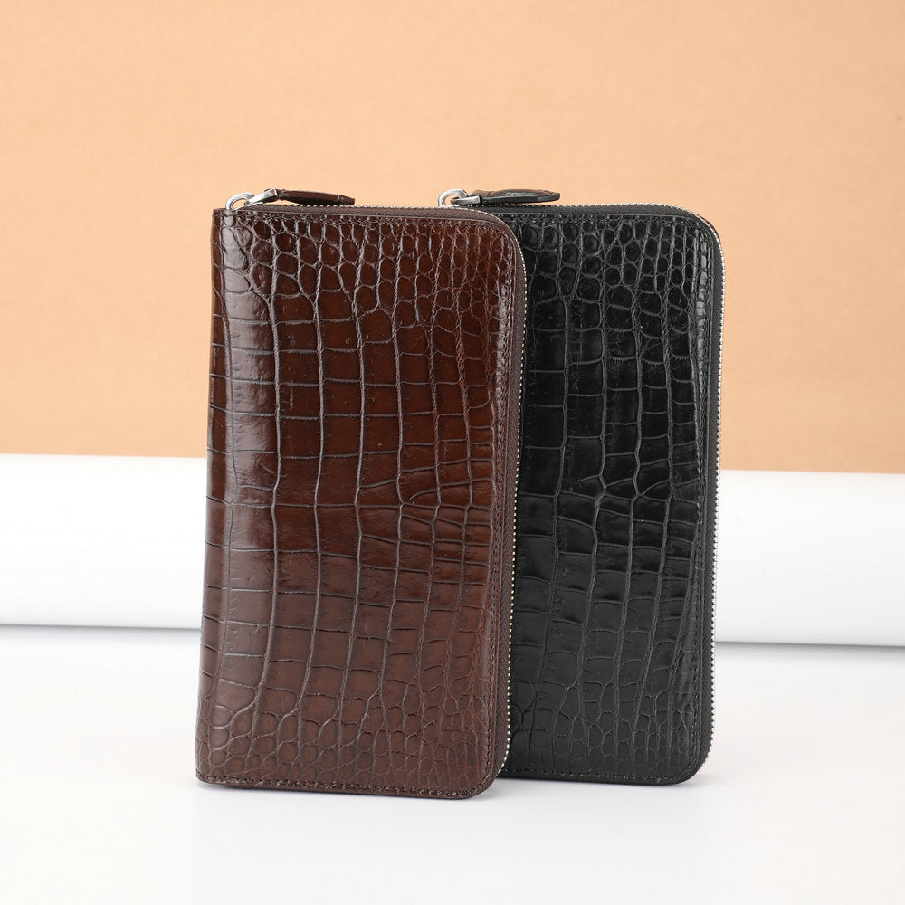 Thai Crocodile Skin Long Wallet Men's Genuine Leather Wallet Business Wallet 