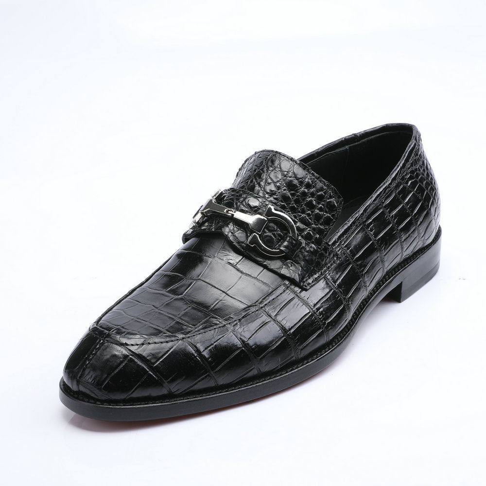 New Crocodile Belly Skin Genuine Leather Men's Business Shoes Formal Casual Men's Leather Shoes 