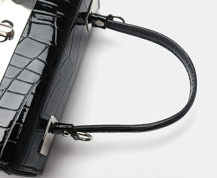 Crocodile pattern bag Genuine leather women's bag Trend shoulder crossbody commuting handbag